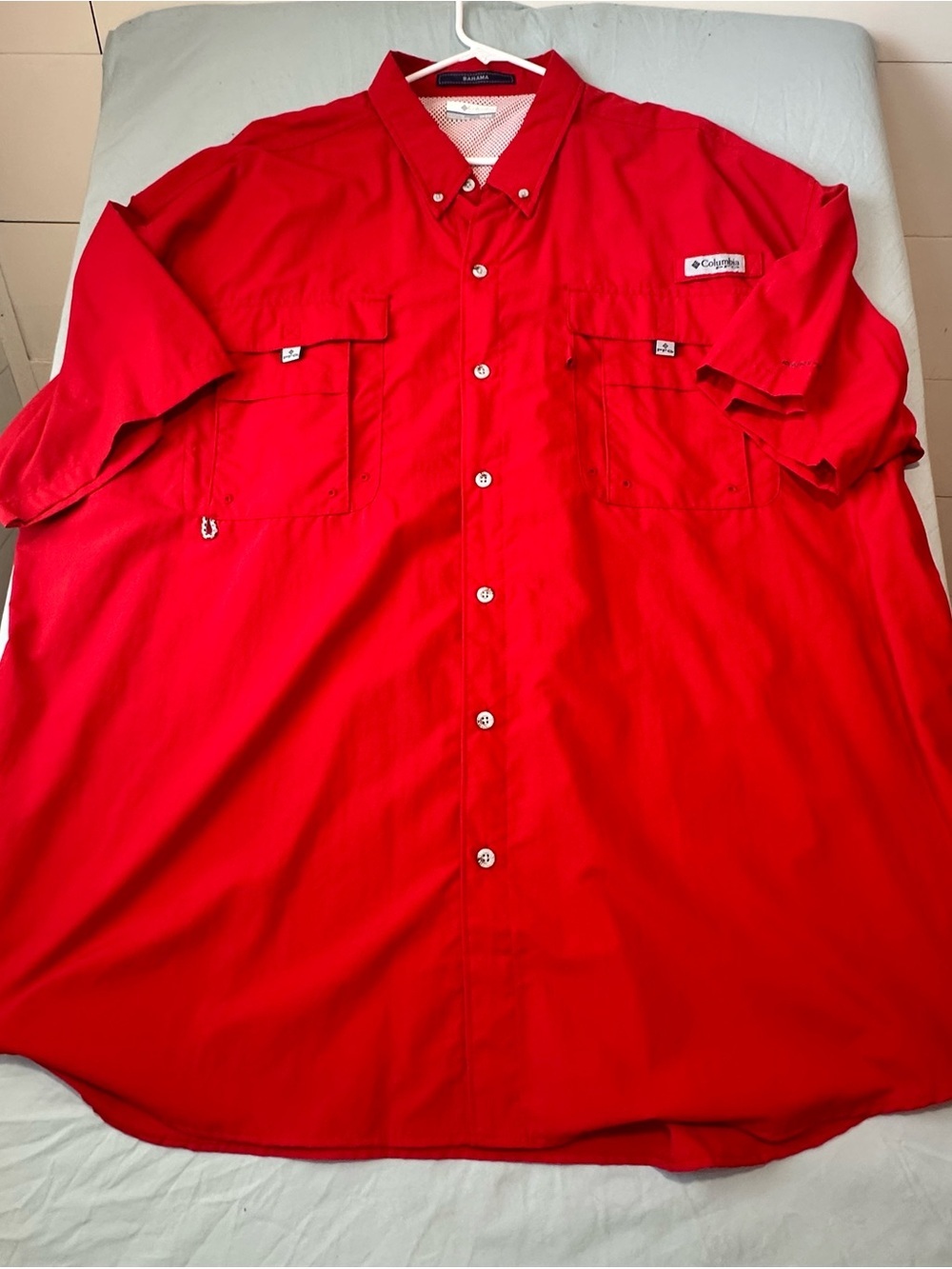Columbia PFG Bahama Fishing Shirt – 3XL Long Sleeve Red - Picture 2 of 6